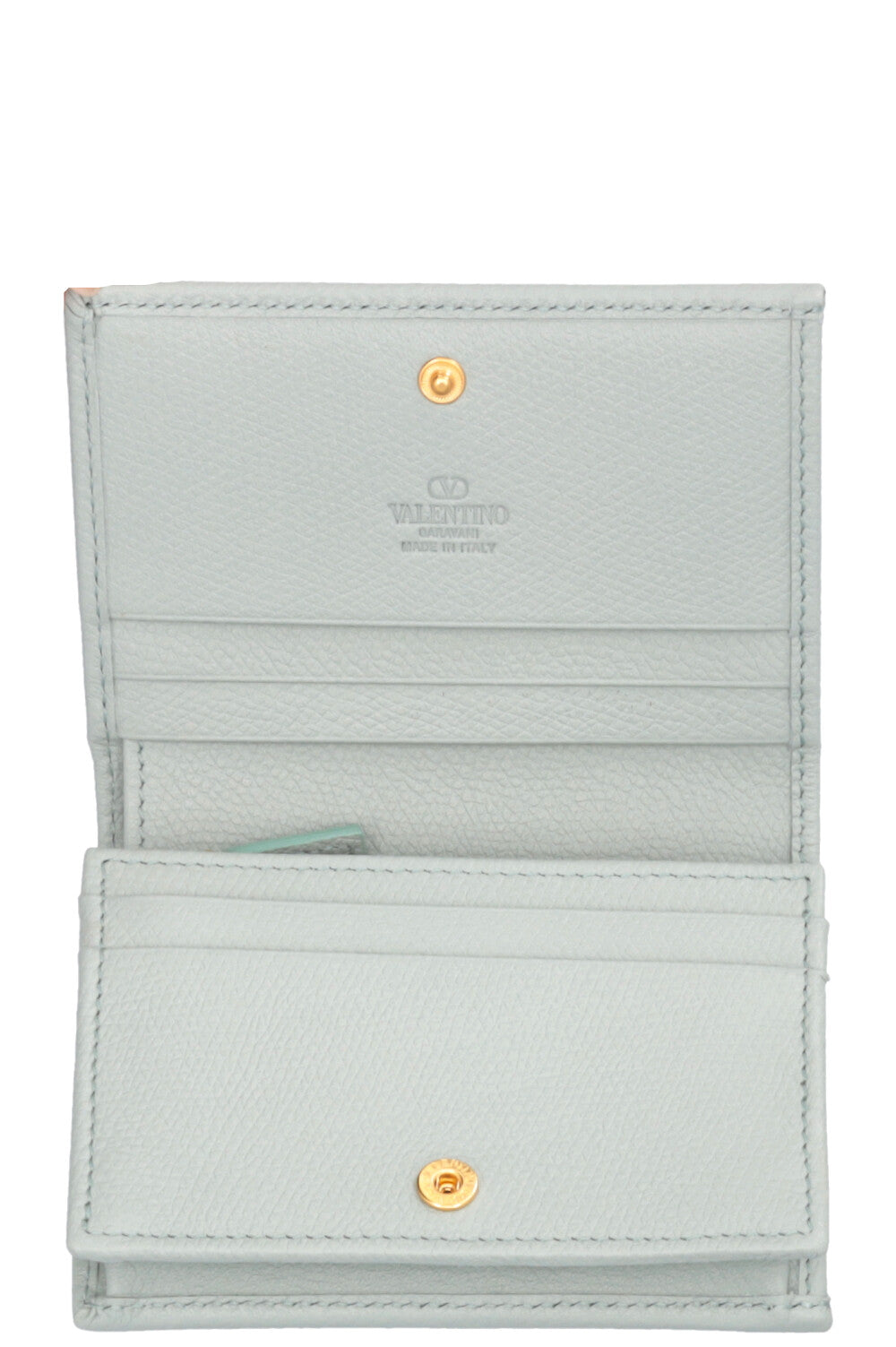 VALENTINO VLogo Compact Wallet Light Blue