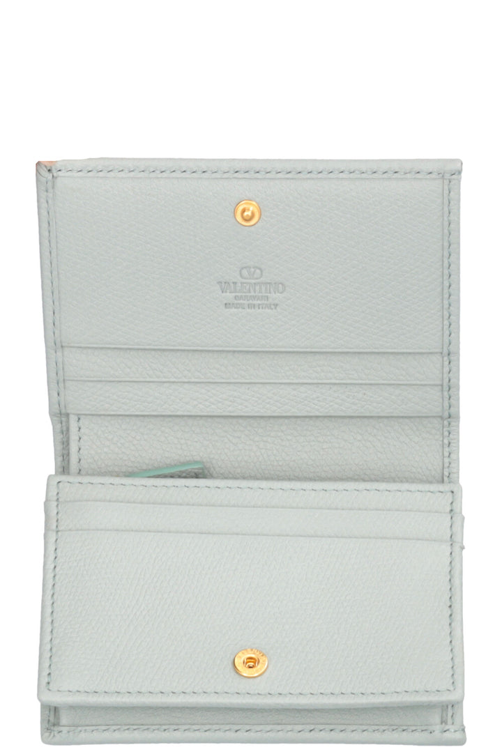 VALENTINO VLogo Compact Wallet Light Blue