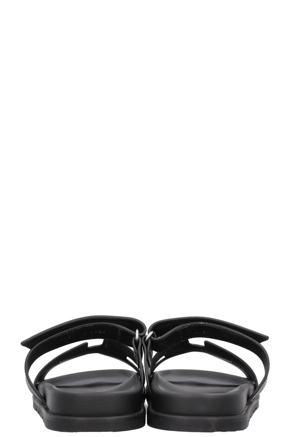 HERMÈS Chypre Flats Leather Noir