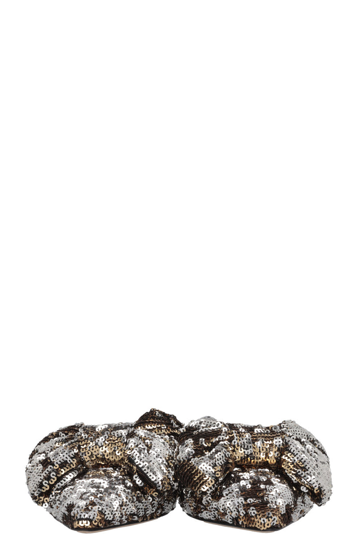 JIMMY CHOO Bow Sequin Mules
