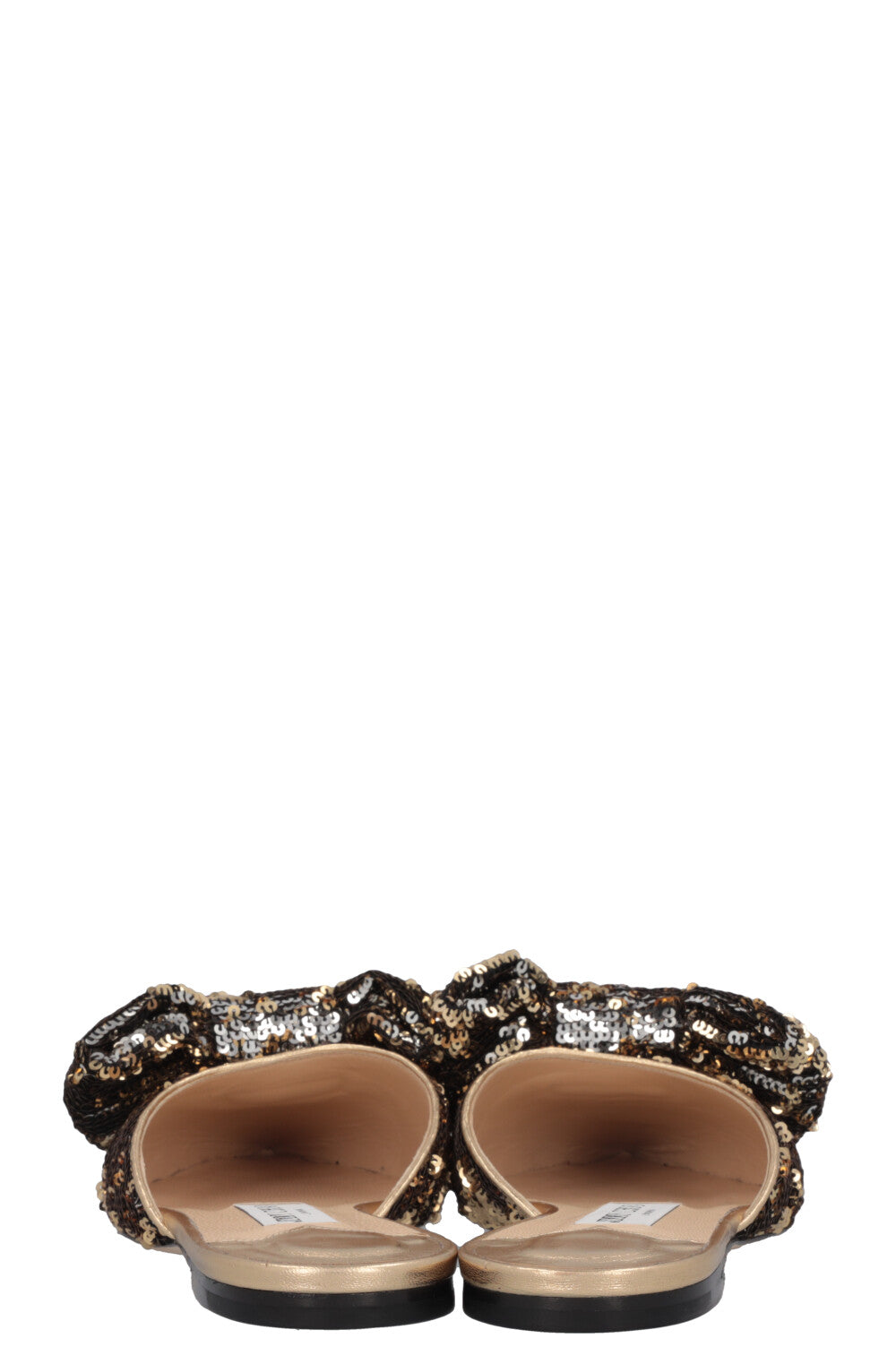 JIMMY CHOO Bow Sequin Mules