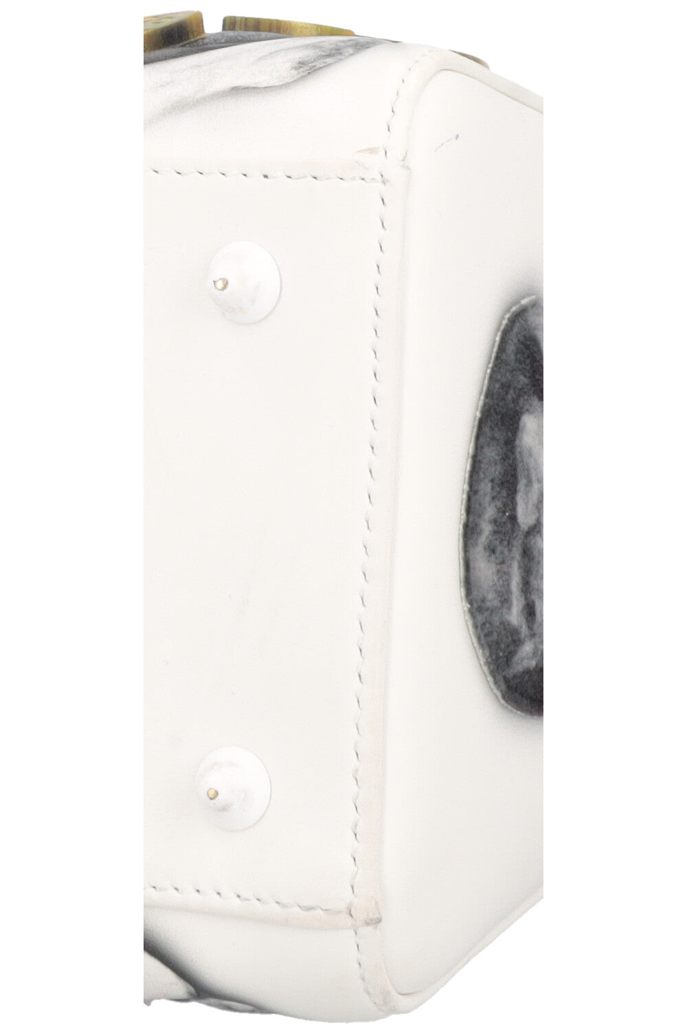 CHRISTIAN DIOR Medium Lady Dior Gilbert &amp; George Limited Edition White
