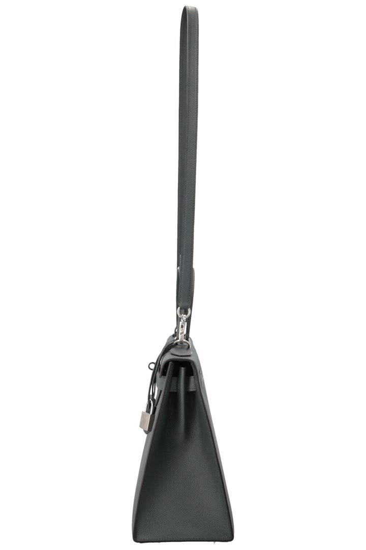 HERMÈS Kelly Sellier 28 Epsom Bleu Orage
