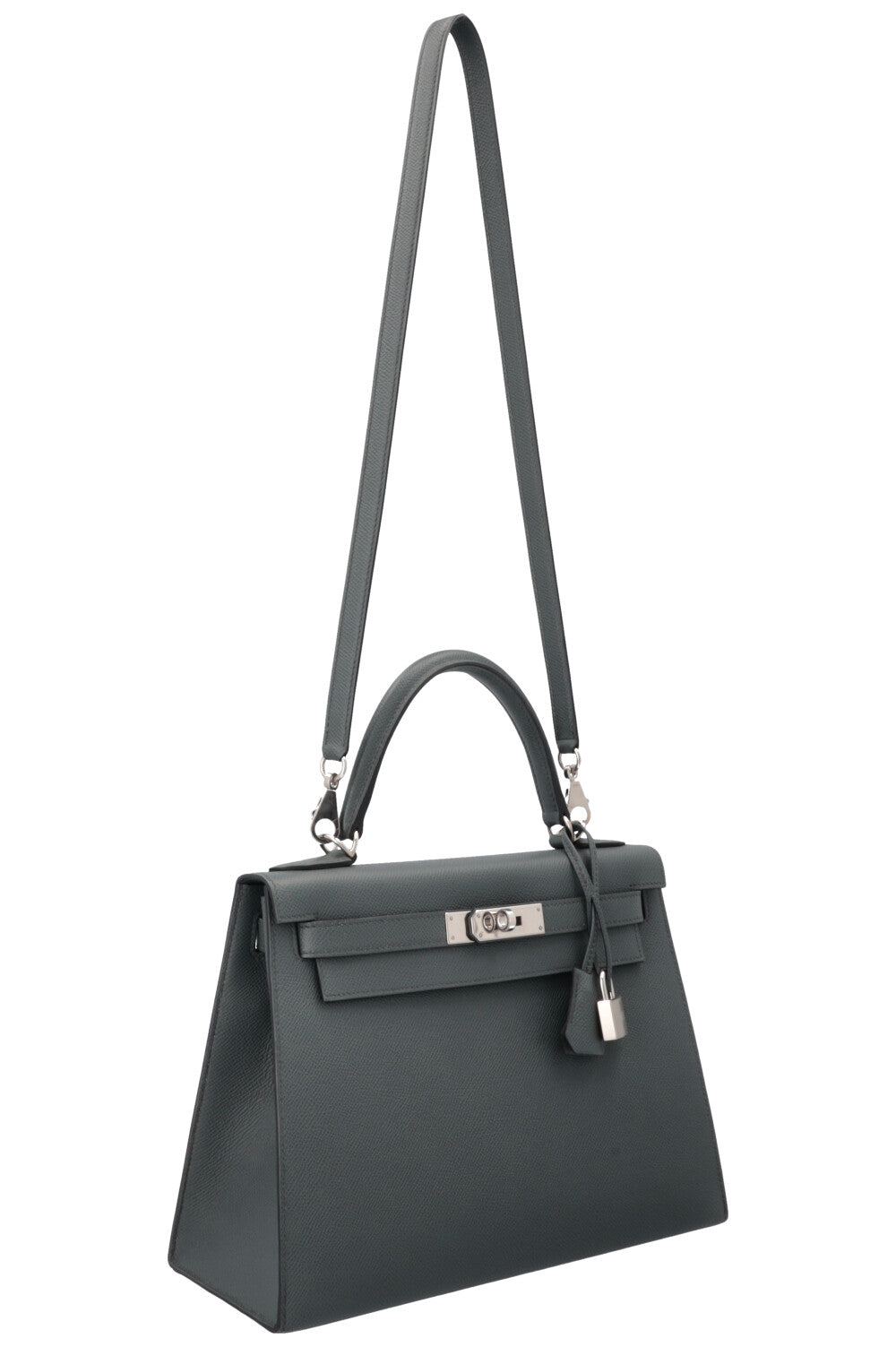 HERMÈS Kelly Sellier 28 Epsom Bleu Orage