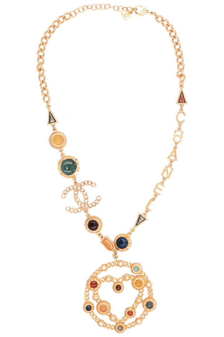  CHANEL Heart Necklace A18