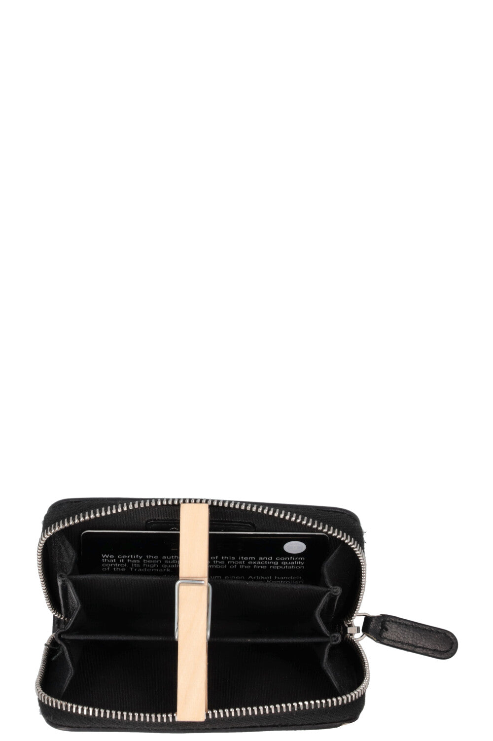 Portefeuille Zippy Card Chanel Noir