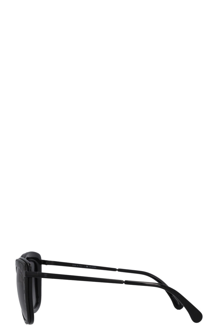 CHANEL 5476Q Quilted Butterfly Sunglasses Black