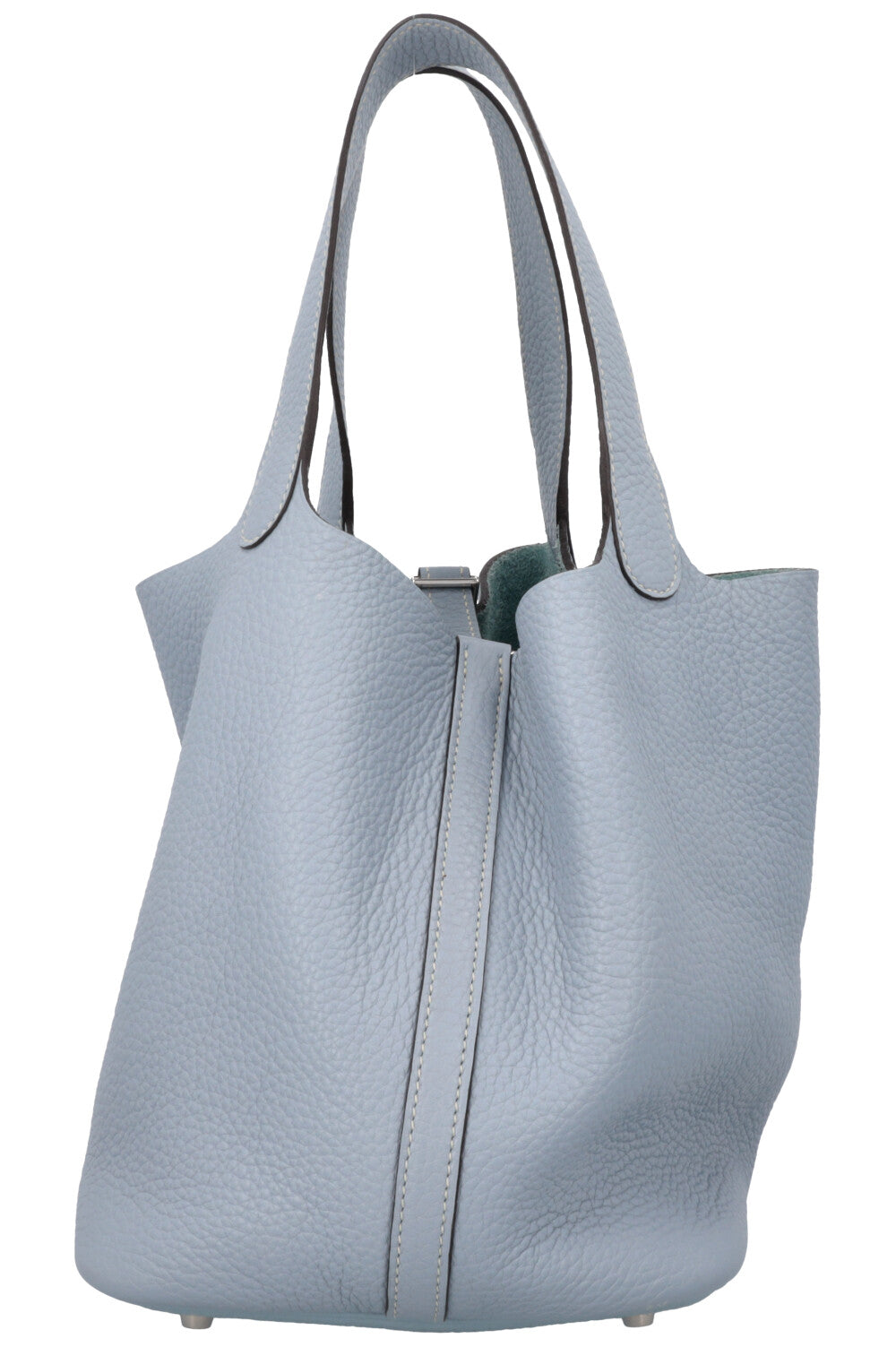 HERMES Picotin 22 Clemence Bleu Lin