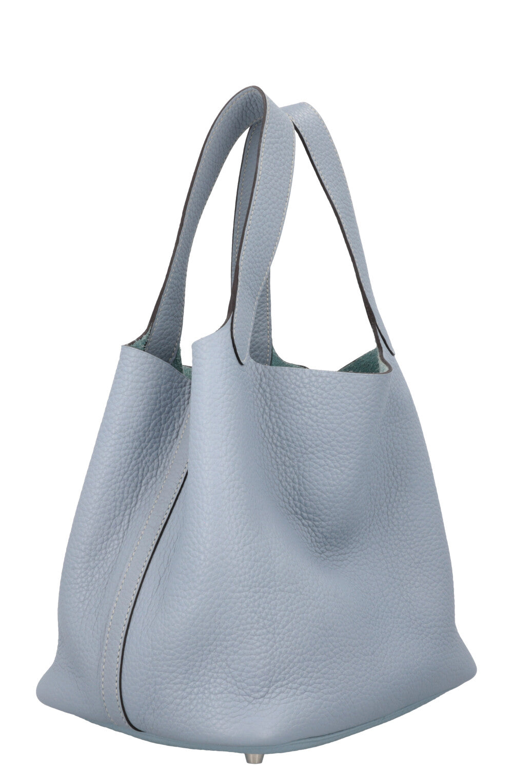 HERMES Picotin 22 Clemence Bleu Lin