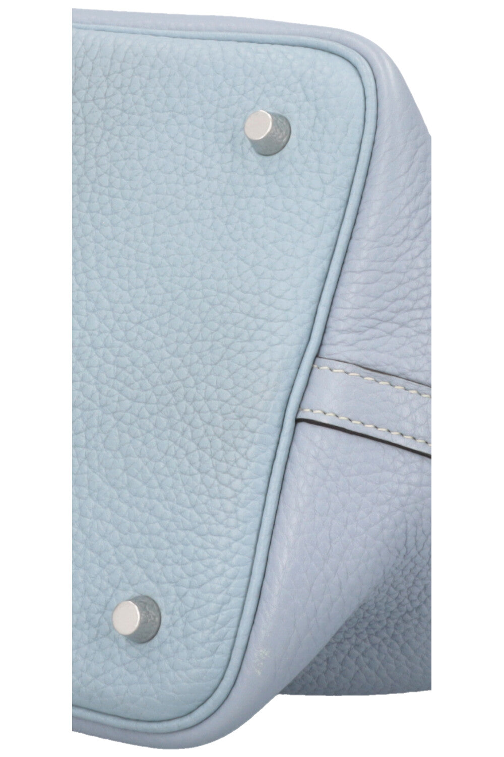 HERMES Picotin 22 Clemence Bleu Lin