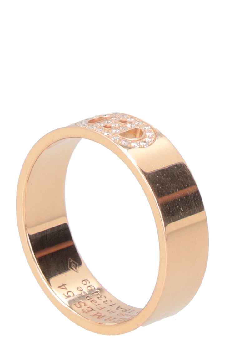 HERMÈS H D'Ancre Ring 18k Rose Gold