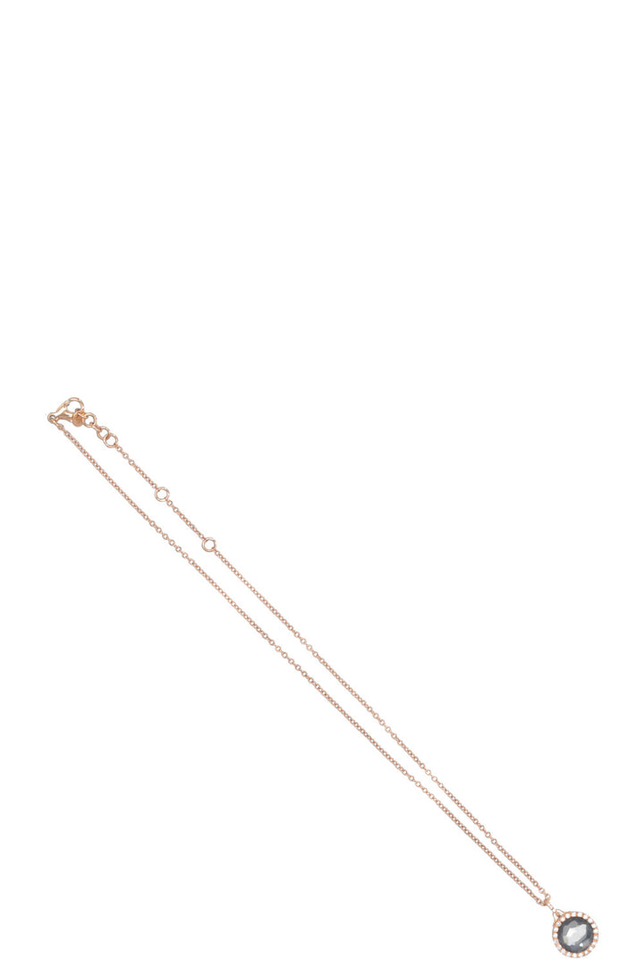 SCHINDLER Necklace Aquamarin 18k Rose Gold Diamonds