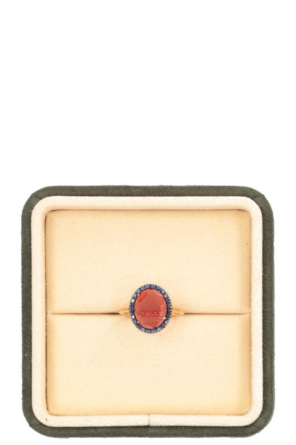 POMELLATO Bague Colpo Di Fulmine Or rose 18 carats Grenat Saphir