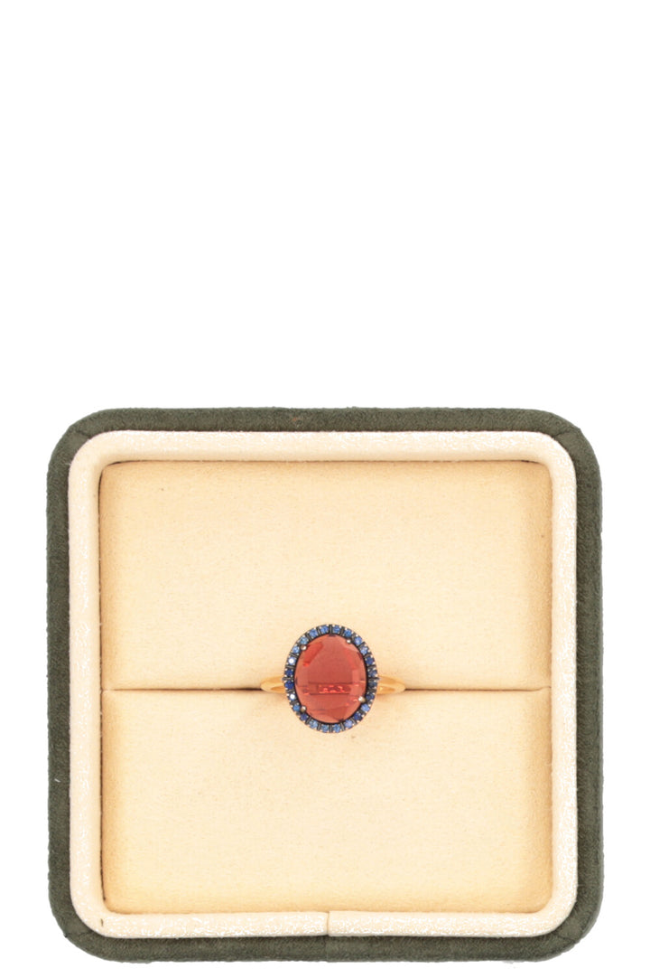POMELLATO Colpo Di Fulmine Ring 18k Roségold Granat Sapphire
