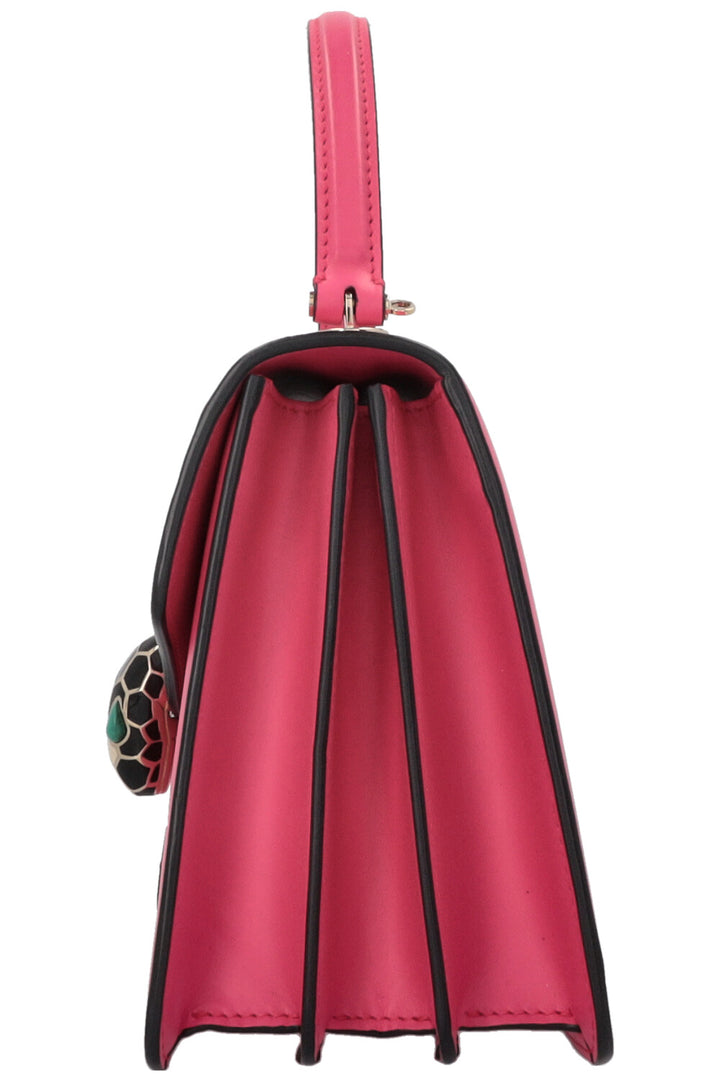 BVLGARI Serpenti Forever Top Handle Bag Pink