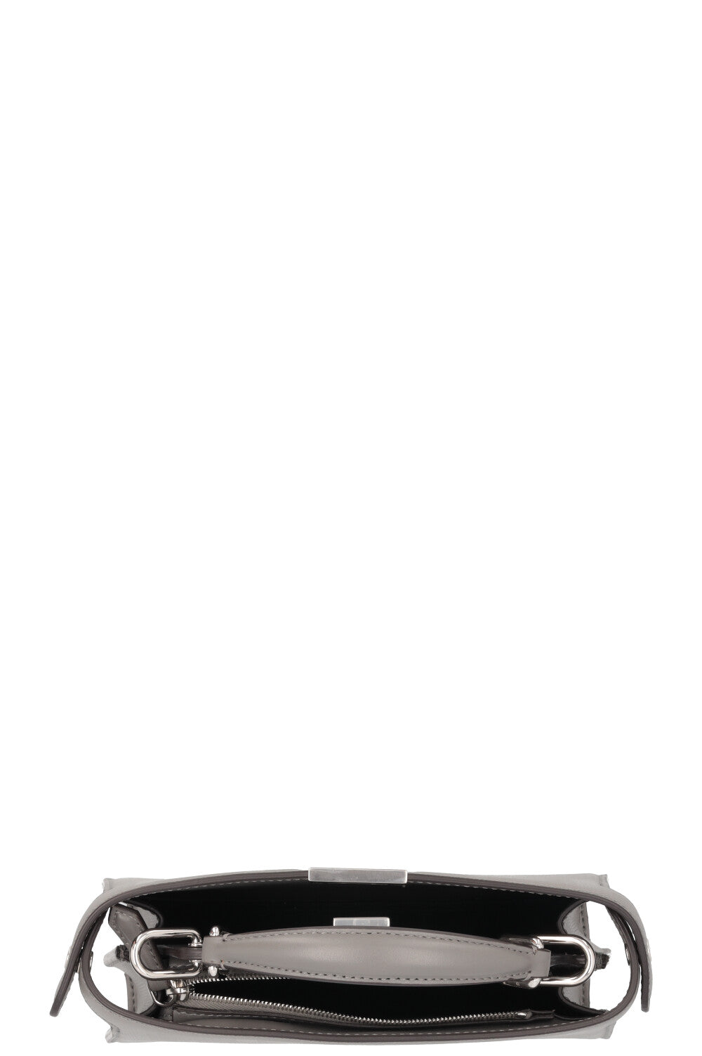 FENDI Peekaboo ISeeU X-Cross Bag Leather Grey