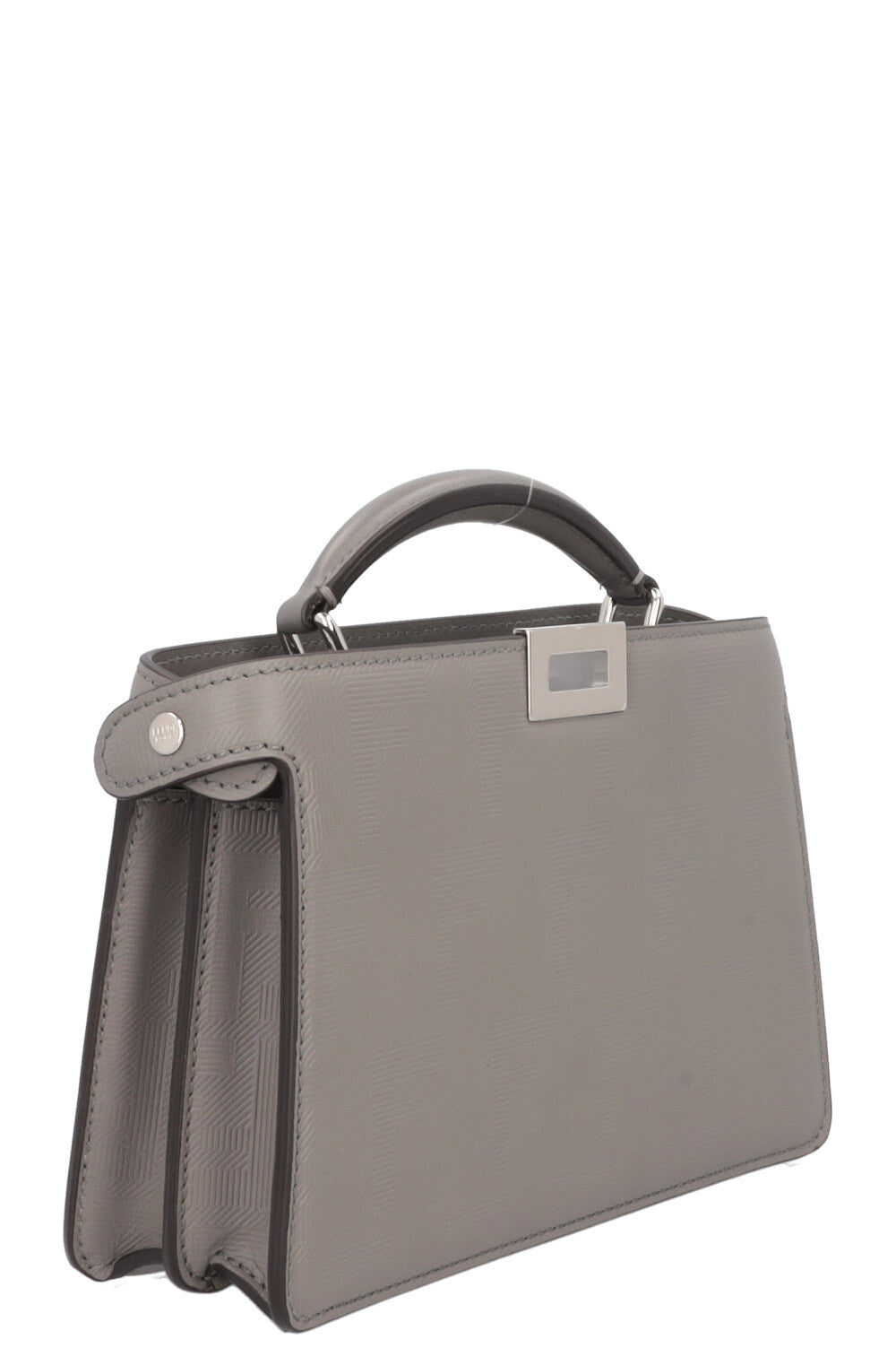 FENDI Peekaboo ISeeU X-Cross Bag Leather Grey