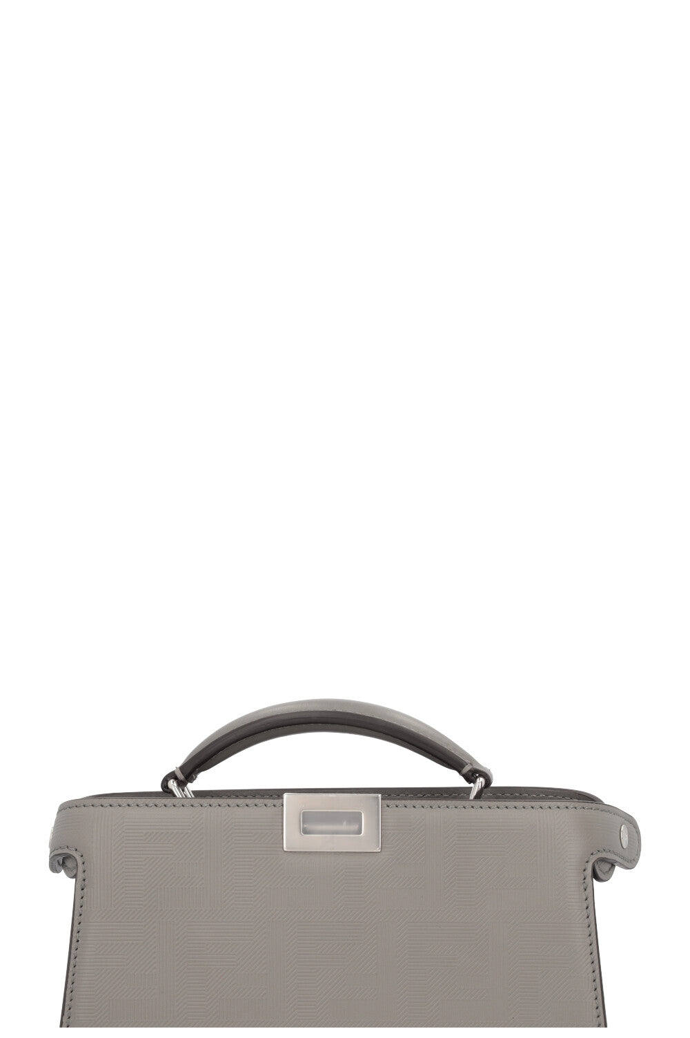 FENDI Peekaboo ISeeU X-Cross Bag Leather Grey