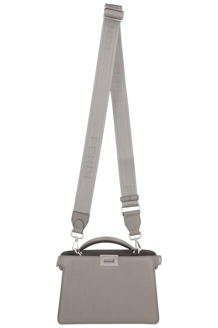 FENDI Peekaboo ISeeU X-Cross Bag Leather Grey