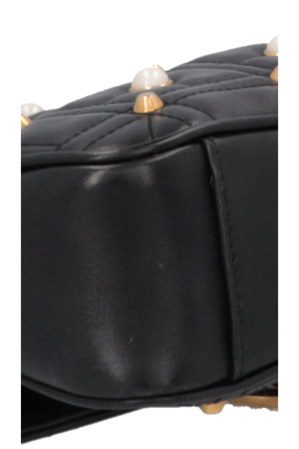 GUCCI Small Pearl Marmont Camera Bag Black