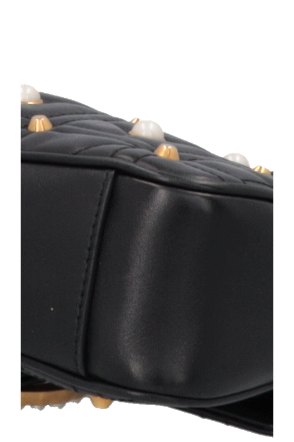 GUCCI Small Pearl Marmont Camera Bag Black