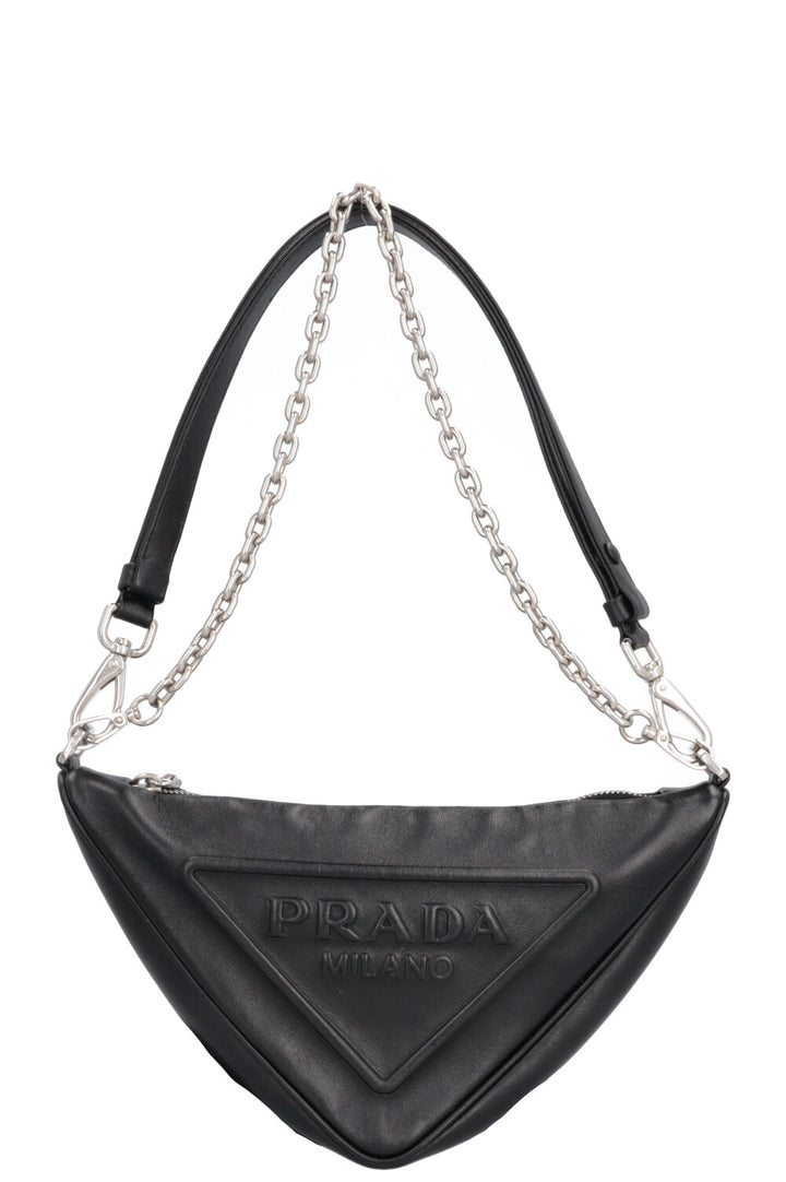 PRADA Triangle Bag Leather Black
