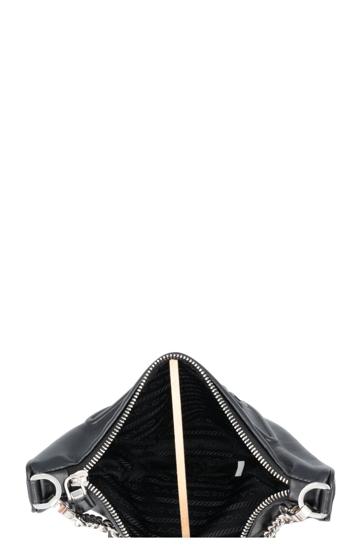 PRADA Triangle Bag Leather Black