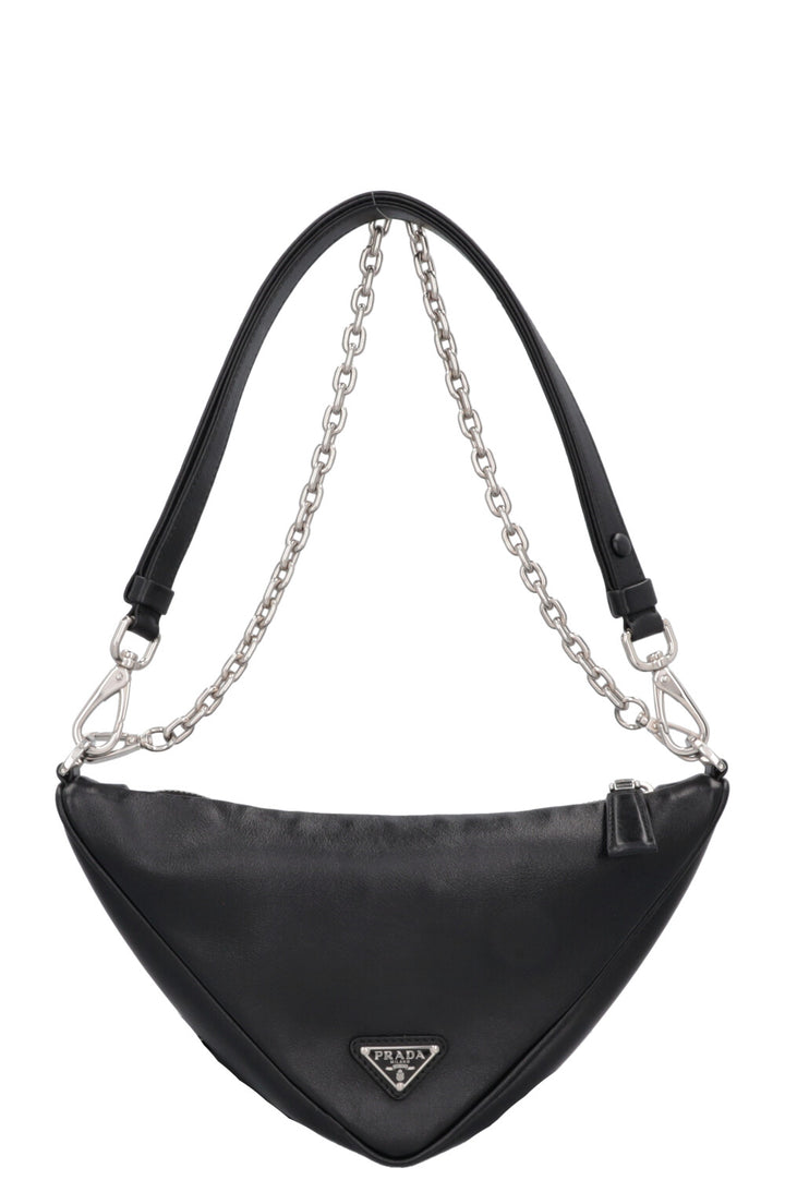 PRADA Triangle Bag Leather Black