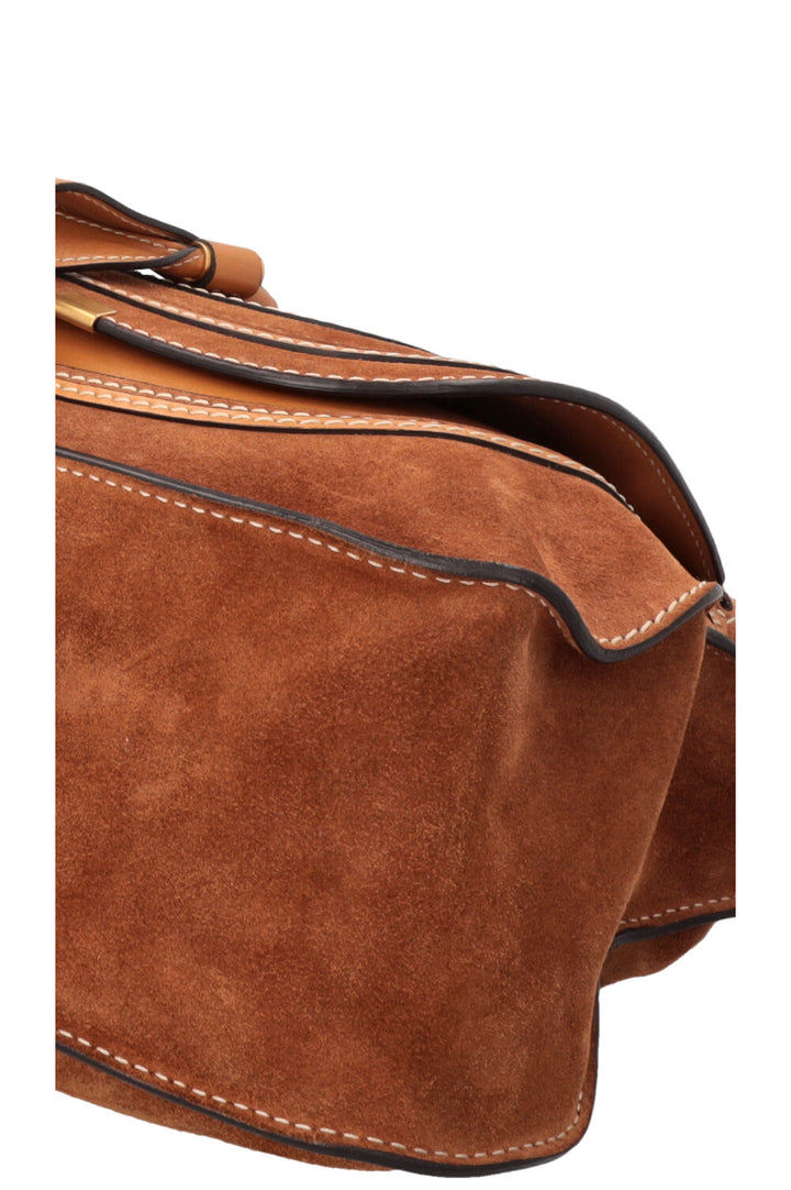 CHLOÉ Marcie Bag Suede Brown