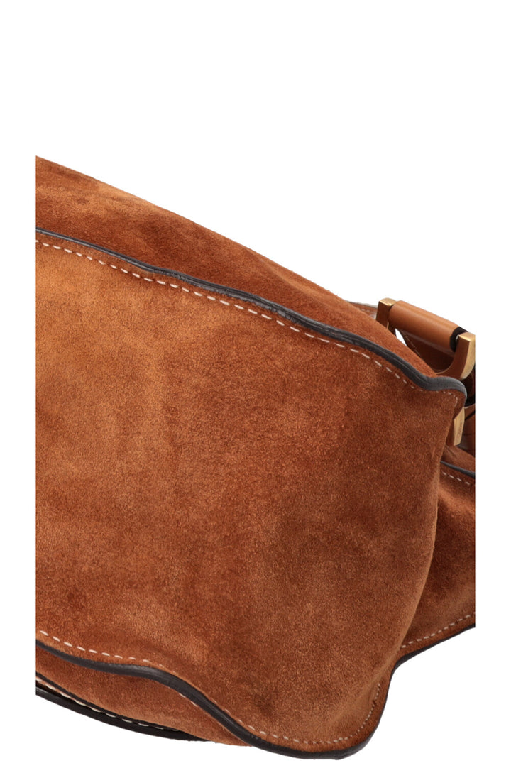 CHLOÉ Marcie Bag Suede Brown