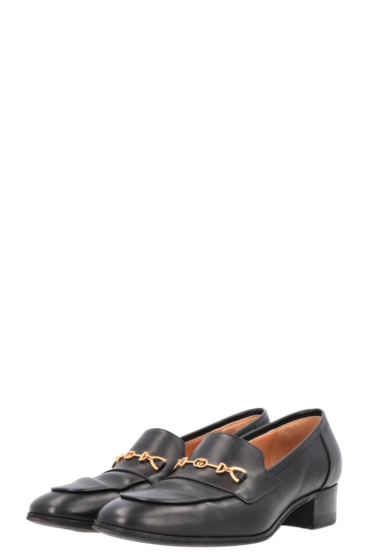 GUCCI GG Interlocking Loafers Black