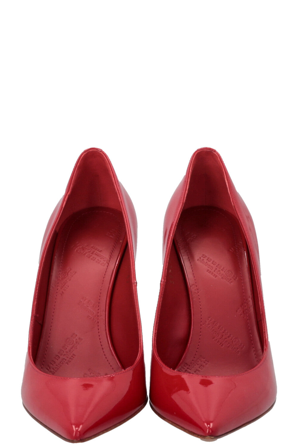 MAISON MARGIELA Cut Out Heels Patent Red