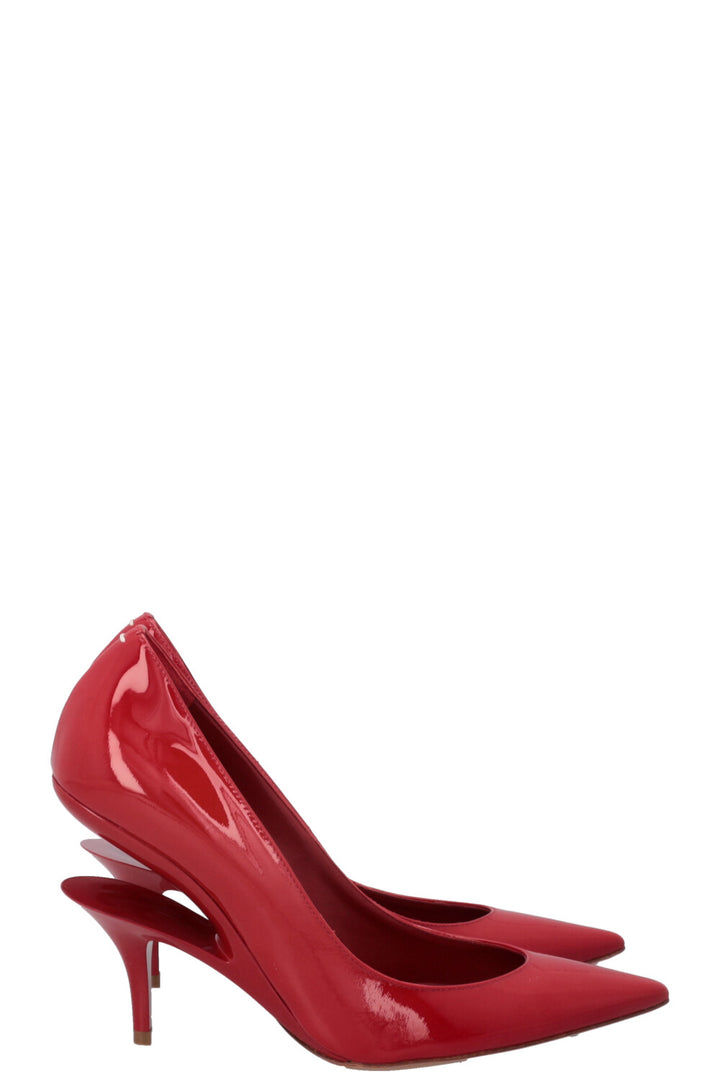 MAISON MARGIELA Cut Out Heels Patent Red