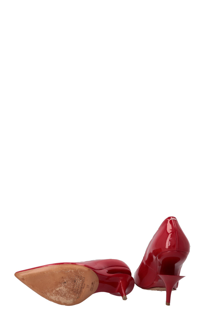 MAISON MARGIELA Cut Out Heels Patent Red