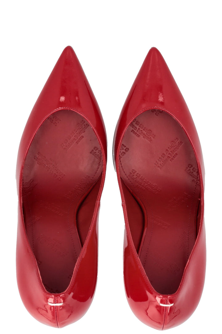 MAISON MARGIELA Cut Out Heels Patent Red