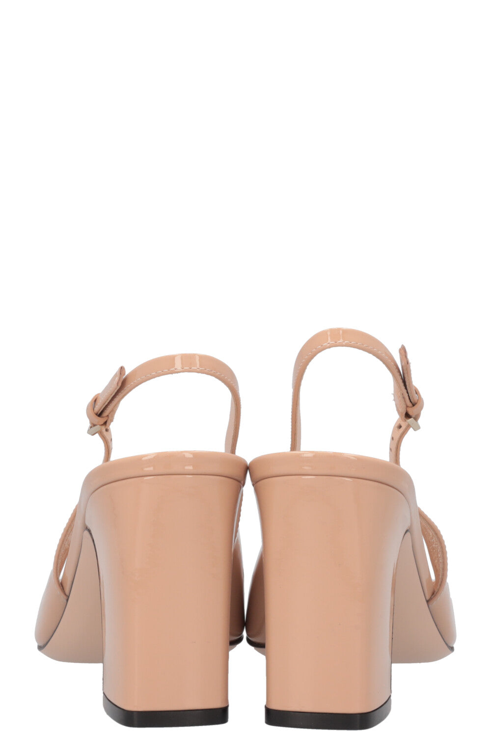 GUCCI Horsebit Heels Patent Nude