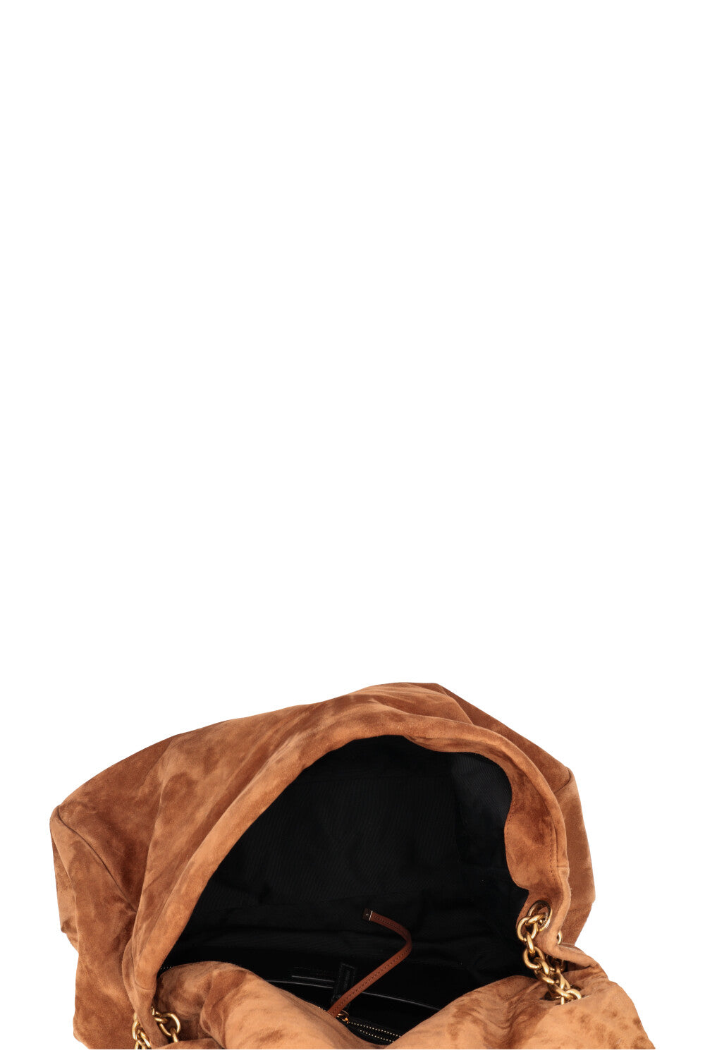 SAINT LAURENT Large Jamie Bag Suede Cognac
