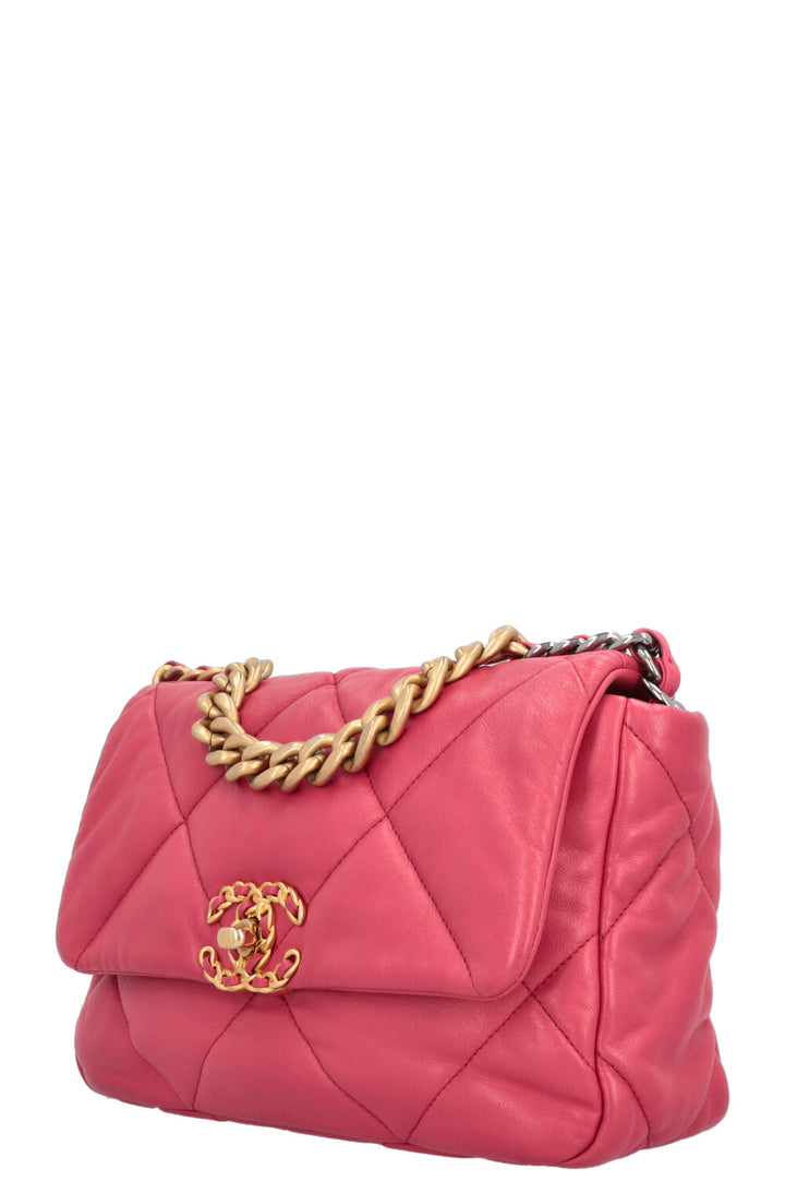 CHANEL 19 Small Bag Dark Pink
