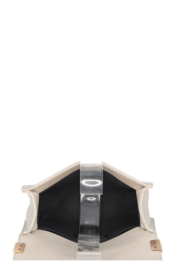 CHANEL Small Boy Bag Scales Gold