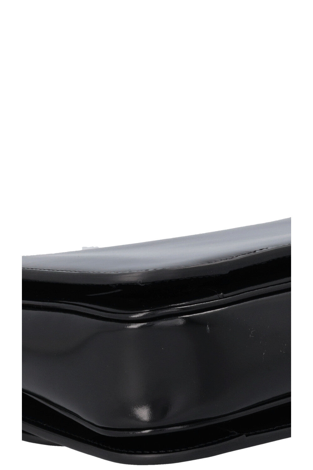 CELINE Triomphe Teen Crossbody Bag Black Shiny Leather