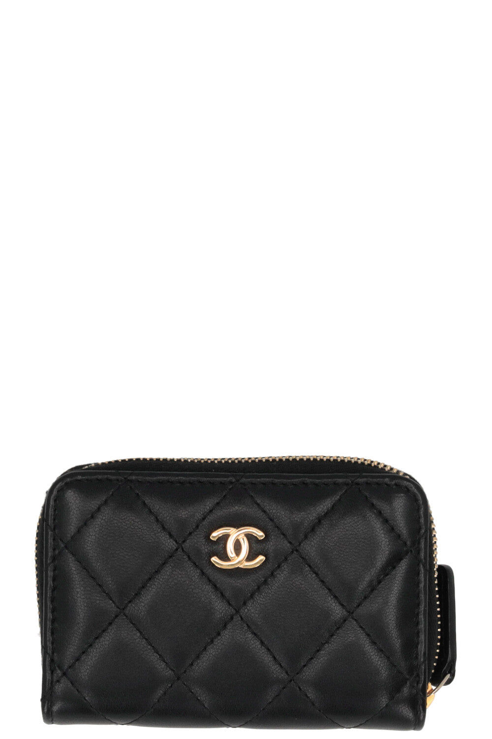 CHANEL Classic Zippy Wallet Leather Black