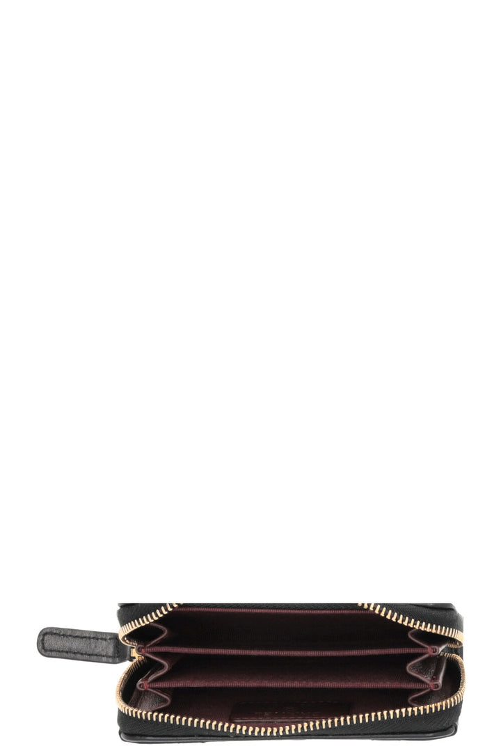 CHANEL Classic Zippy Wallet Leather Black