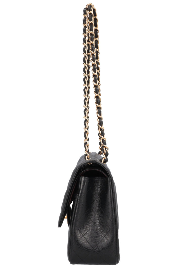 CHANEL Double Rabat Grand Caviar Noir