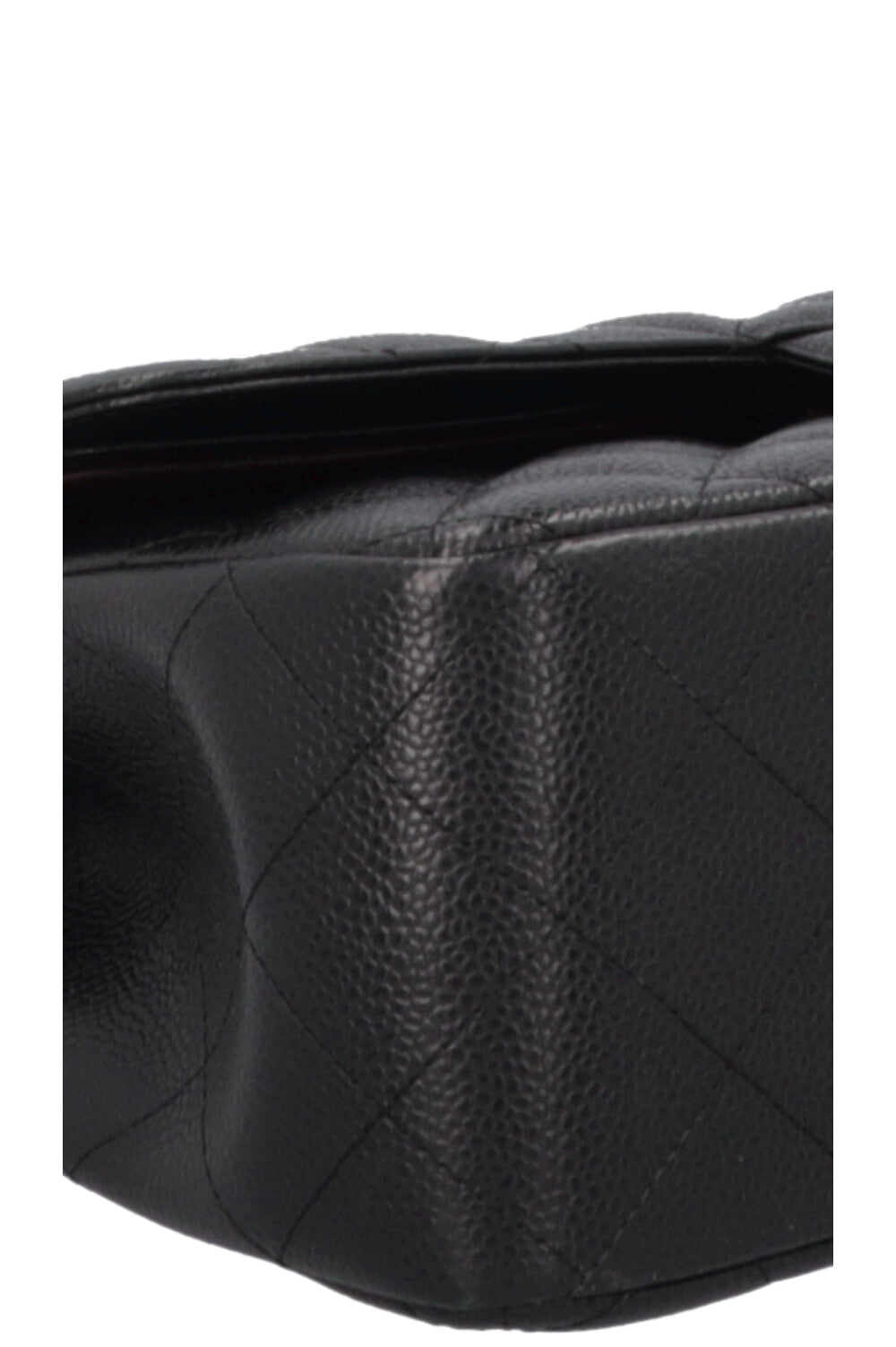 CHANEL Double Rabat Grand Caviar Noir
