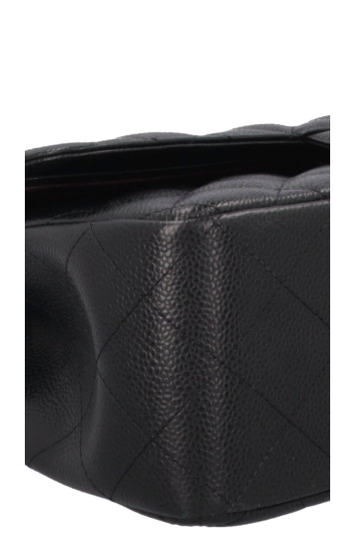 CHANEL Double Rabat Grand Caviar Noir