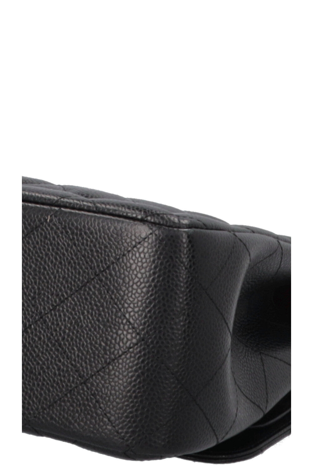 CHANEL Double Rabat Grand Caviar Noir
