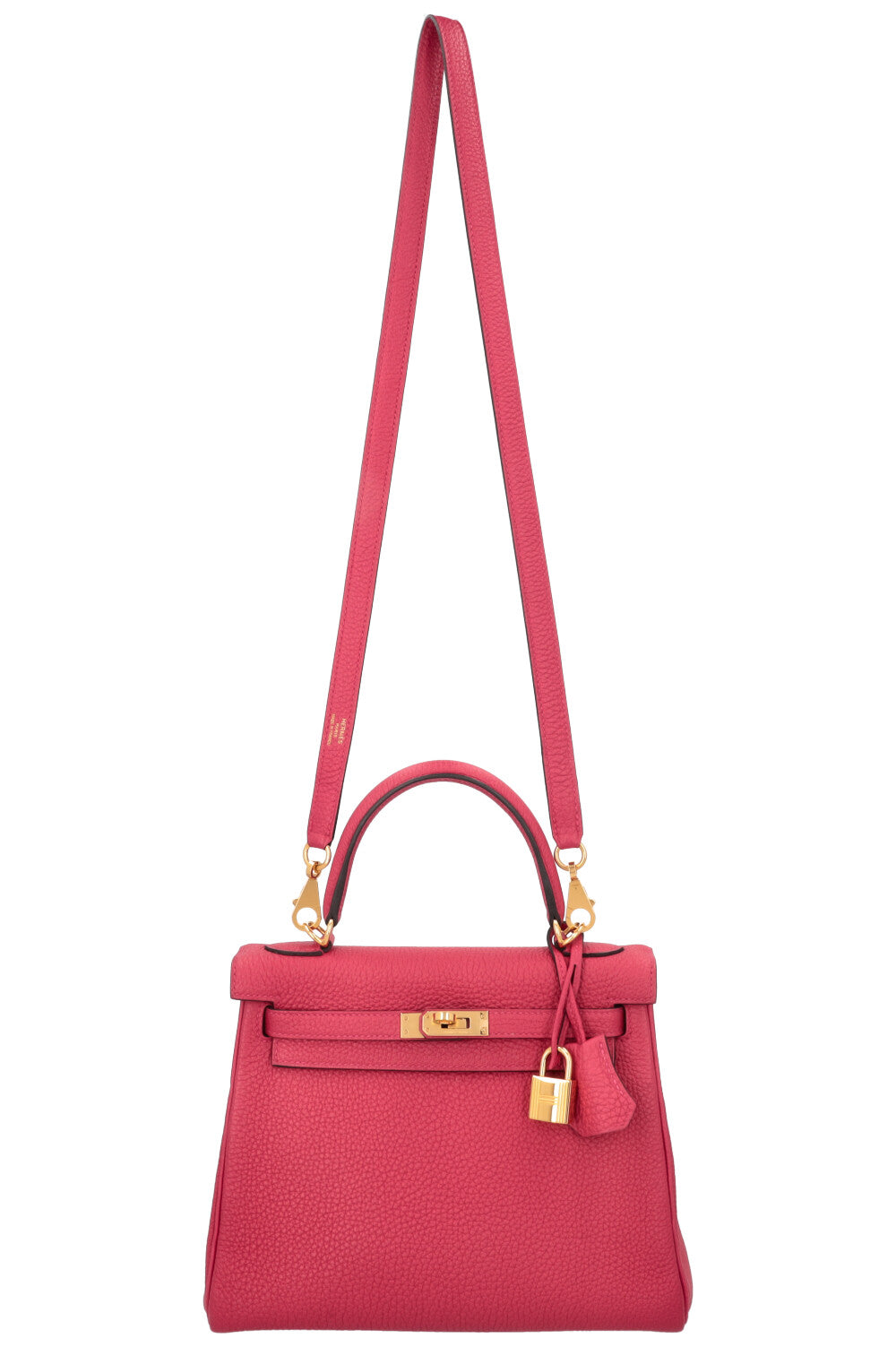 HERMÈS Kelly 25 Retourne Togo Framboise