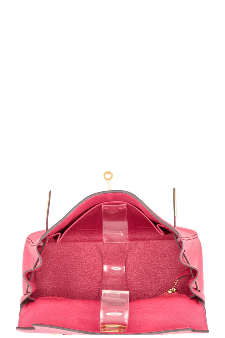 HERMÈS Kelly 25 Retourne Togo Framboise