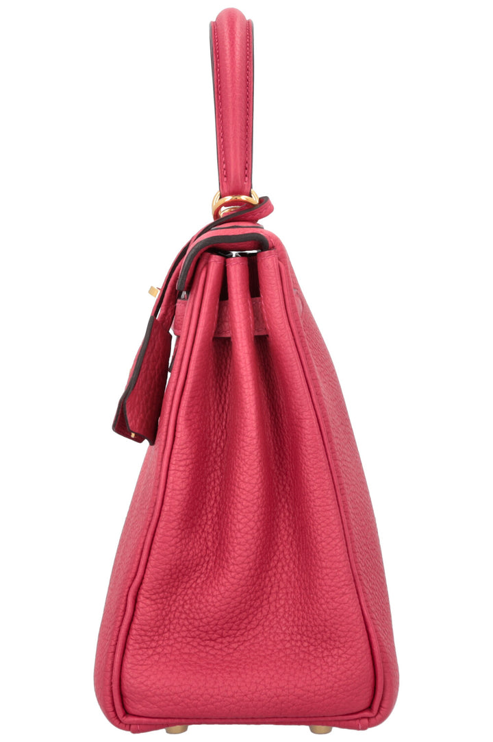 HERMÈS Kelly 25 Retourne Togo Framboise