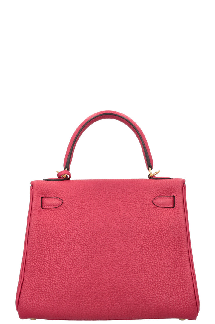 HERMÈS Kelly 25 Retourne Togo Framboise